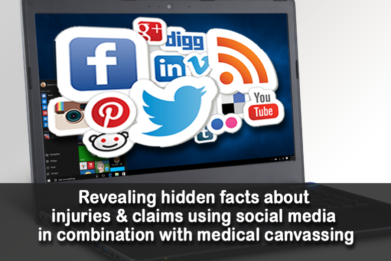 Revealing Hidden Facts about Injuries and Claims using Social Media in Combination with Medical Canvassing.